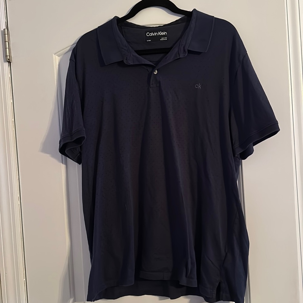 Calvin Klein | Navy Polka Dit Polo